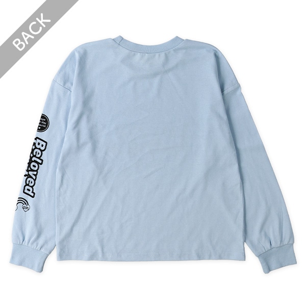 オーロラ箔プリント長袖Tシャツ