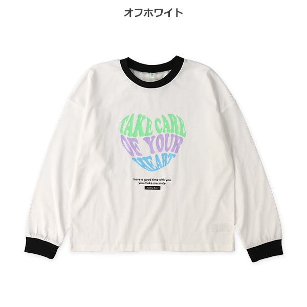 ハートロゴ長袖Tシャツ
