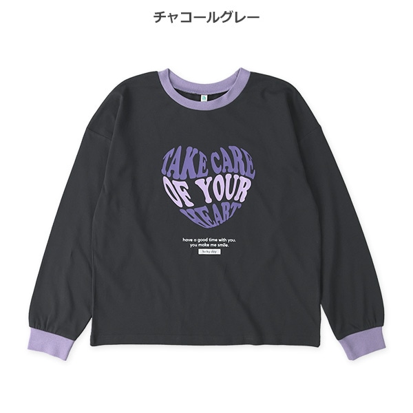 ハートロゴ長袖Tシャツ