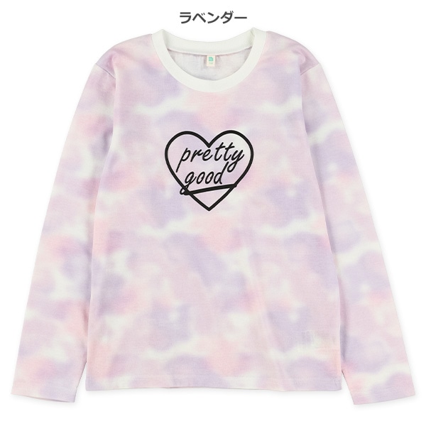 タイダイ風ロゴ長袖Tシャツ