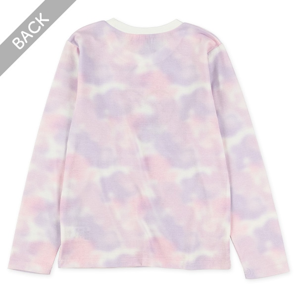 タイダイ風ロゴ長袖Tシャツ