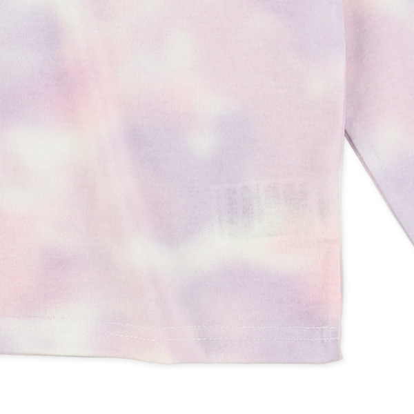 タイダイ風ロゴ長袖Tシャツ
