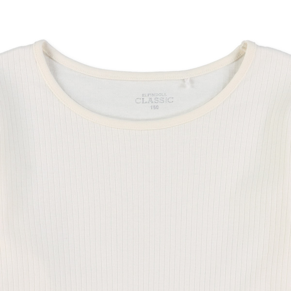 テレコ袖裾メロウ長袖Tシャツ