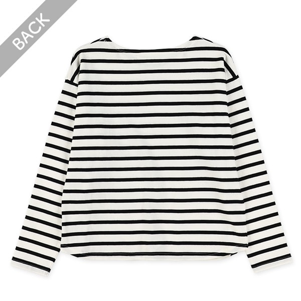 先染めボーダー長袖Tシャツ