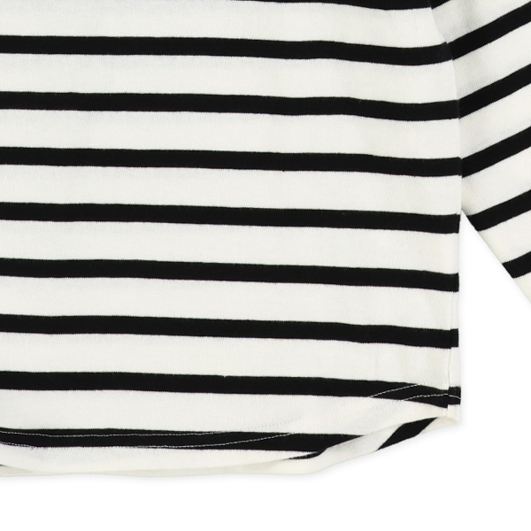 先染めボーダー長袖Tシャツ