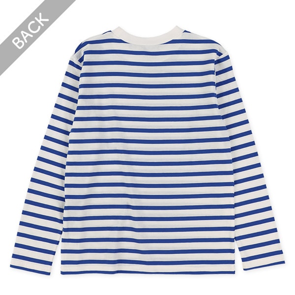 天竺先染めボーダー長袖Tシャツ