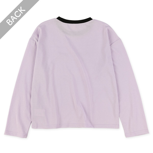 ラインストーンロゴ長袖Tシャツ