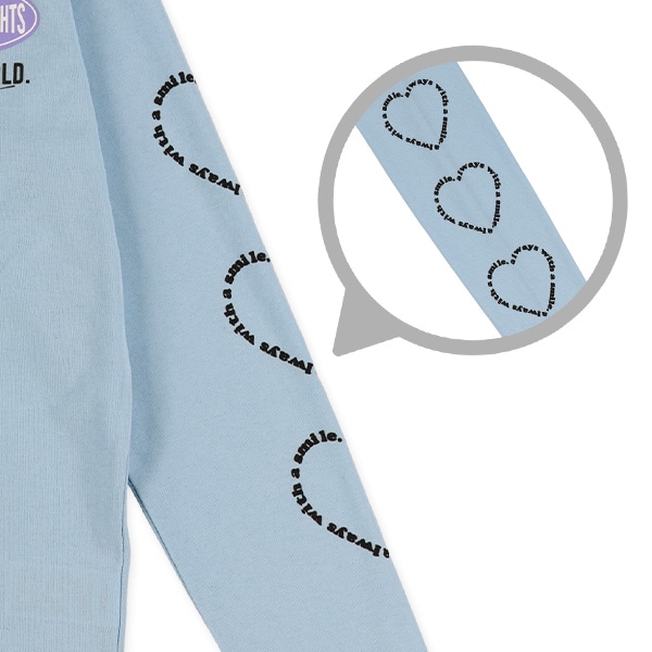 胸袖ロゴ長袖Tシャツ