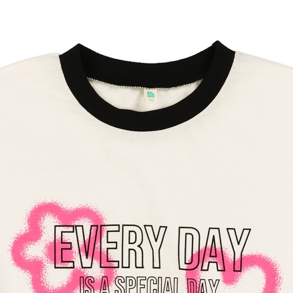 ハートモチーフ長袖Tシャツ