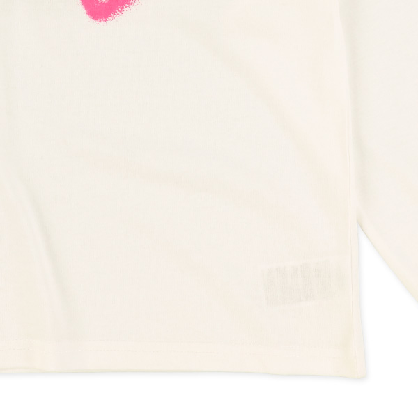 ハートモチーフ長袖Tシャツ