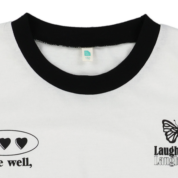 胸ロゴラメプリント長袖Tシャツ