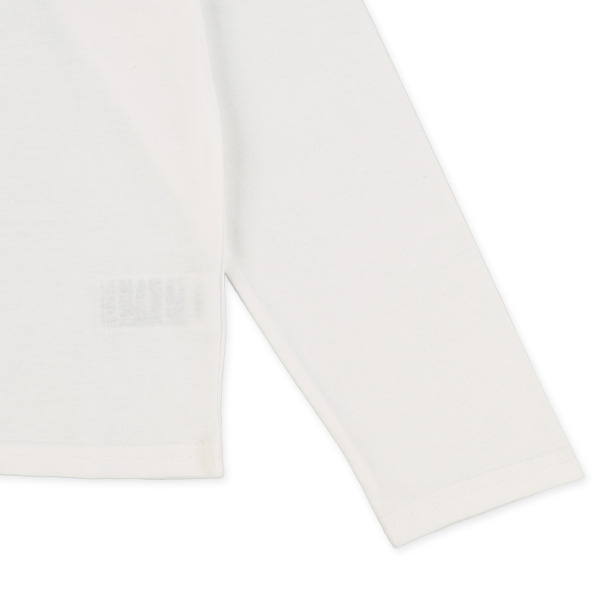 胸ロゴラメプリント長袖Tシャツ
