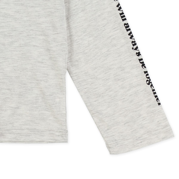 箔プリントロゴ長袖Tシャツ