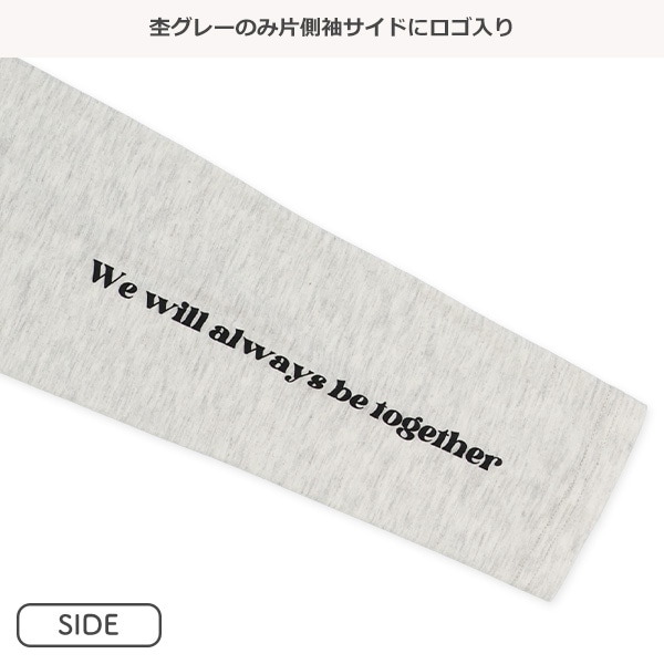 箔プリントロゴ長袖Tシャツ