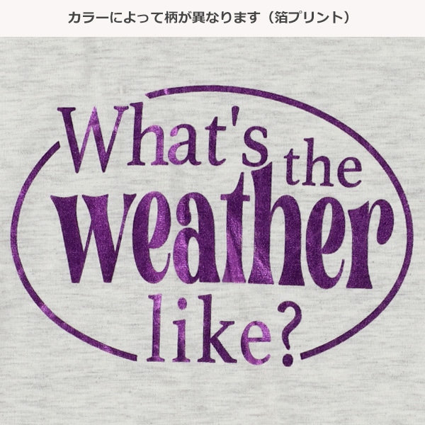 箔プリントロゴ長袖Tシャツ