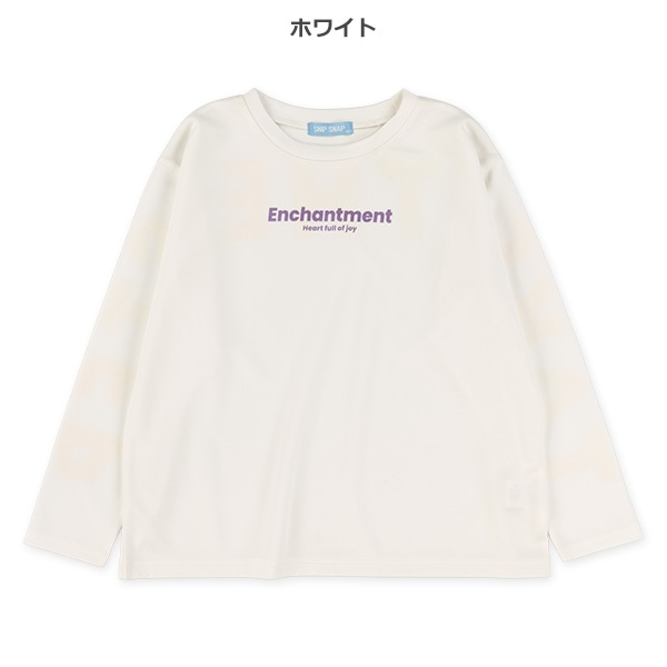 ポンチライトタイダイ風ロゴ長袖Tシャツ