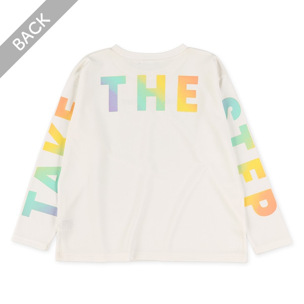 ポンチライトタイダイ風ロゴ長袖Tシャツ