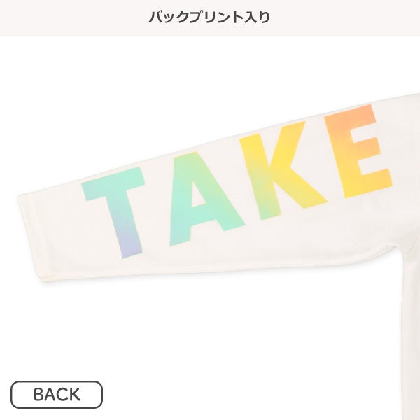 ポンチライトタイダイ風ロゴ長袖Tシャツ