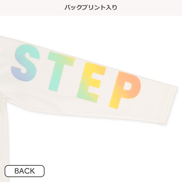 ポンチライトタイダイ風ロゴ長袖Tシャツ