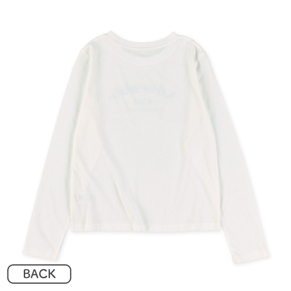 ワッフルカーディガン&ロゴ長袖Tシャツセット