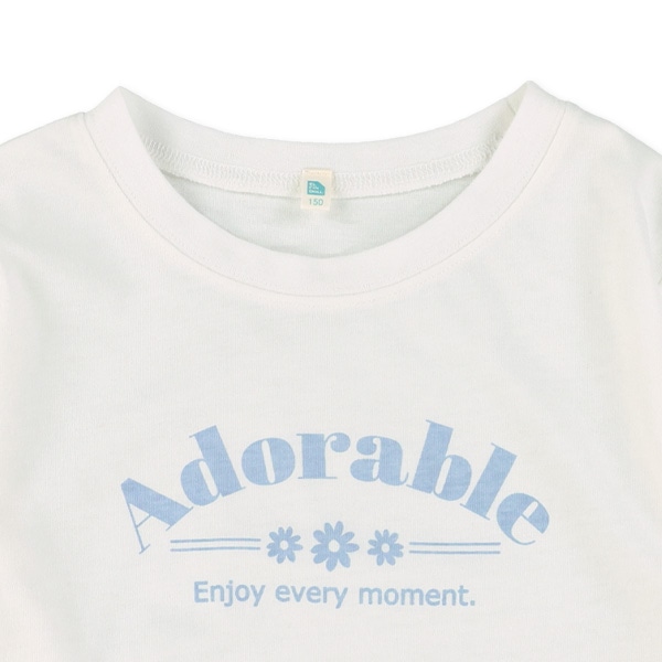 ワッフルカーディガン&ロゴ長袖Tシャツセット