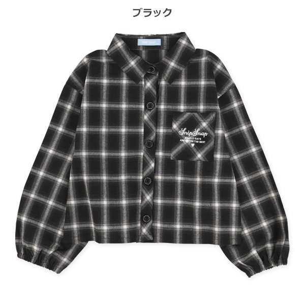 先染めチェックシャツ