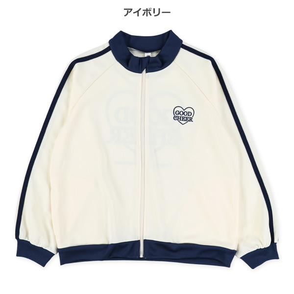 ハートロゴバックプリントトラックジャケット