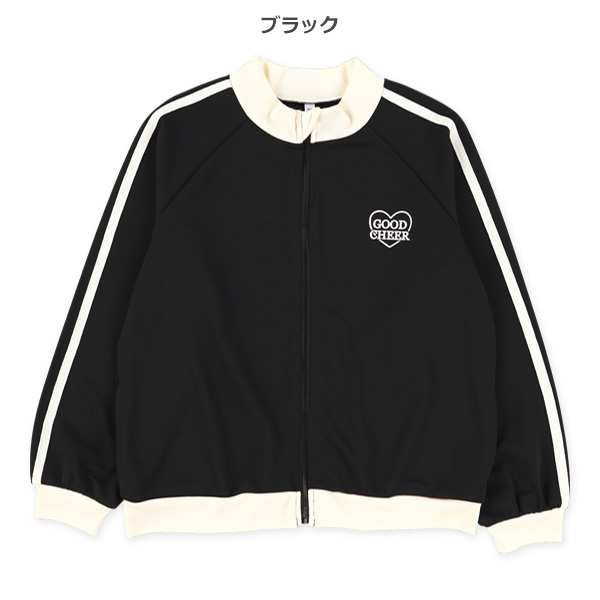 ハートロゴバックプリントトラックジャケット