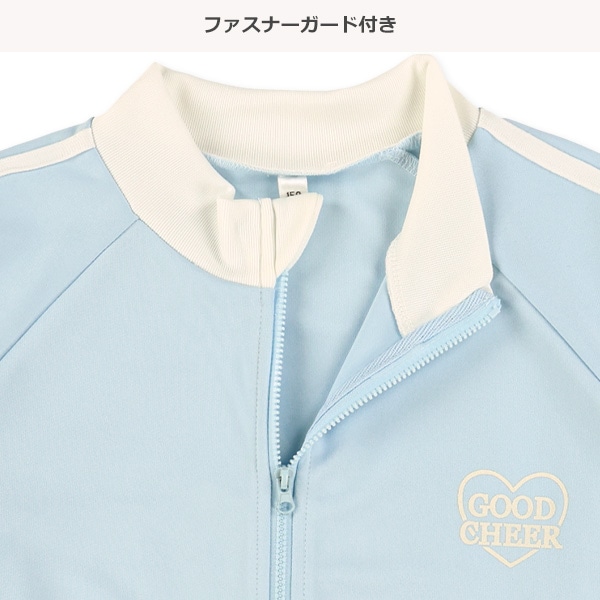 ハートロゴバックプリントトラックジャケット