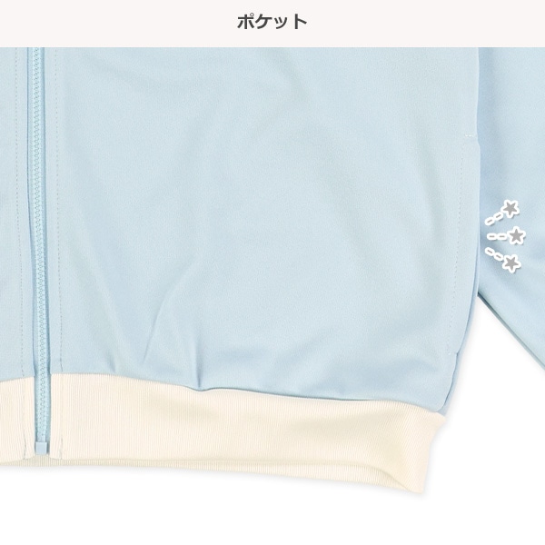 ハートロゴバックプリントトラックジャケット