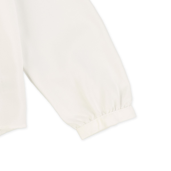 ボータイリボン付き長袖ブラウス