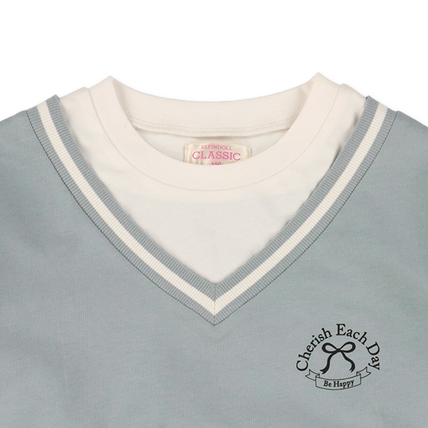 レイヤード風長袖Ｔシャツ