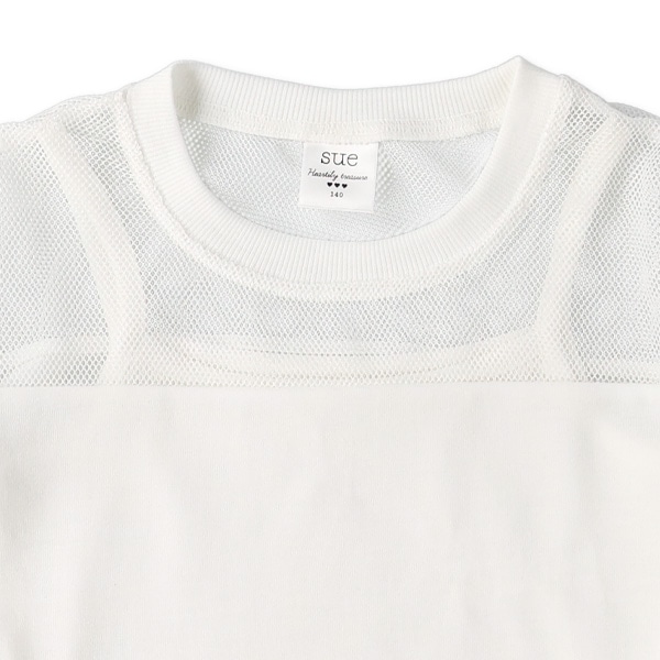 メッシュ切り替えセット風長袖Tシャツ