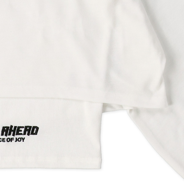 メッシュ切り替えセット風長袖Tシャツ