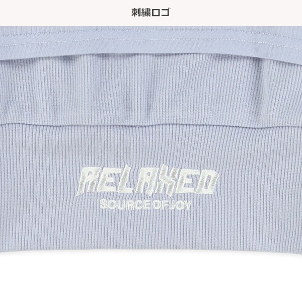 メッシュ切り替えキャミレイヤード風長袖Tシャツ