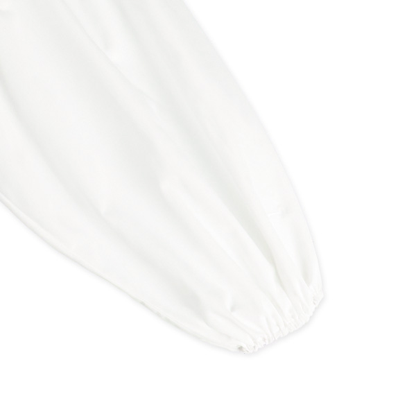 裏毛ロゴ袖バルーンレイヤード風長袖Tシャツ