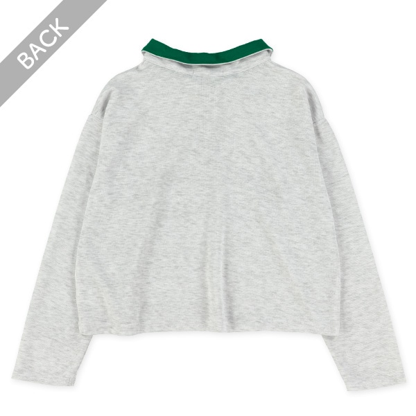 ロゴハーフジップ長袖Tシャツ