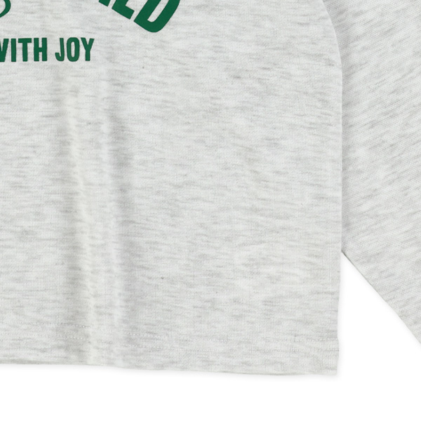 ロゴハーフジップ長袖Tシャツ