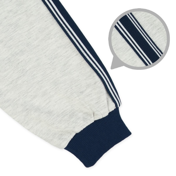 ミニ裏毛胸ロゴハーフジップトレーナー