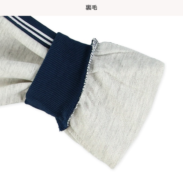 ミニ裏毛胸ロゴハーフジップトレーナー