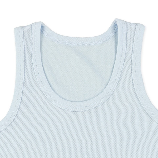 DRYWRAP）3枚組ハニカムメッシュランニング肌着（チャコール・ブルー系無地）