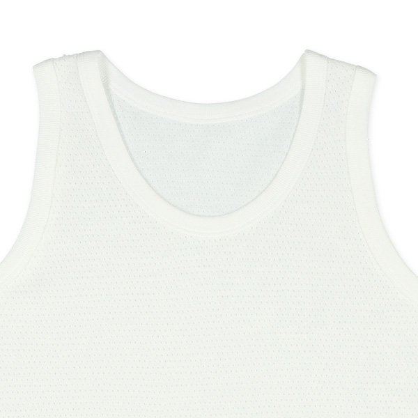 4枚組メッシュランニング肌着（ホワイト・杢グレー・ブルー）