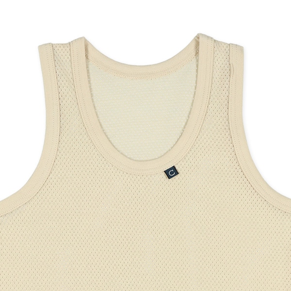 4枚組メッシュランニング肌着（ピスネーム・ベージュ・サックス）