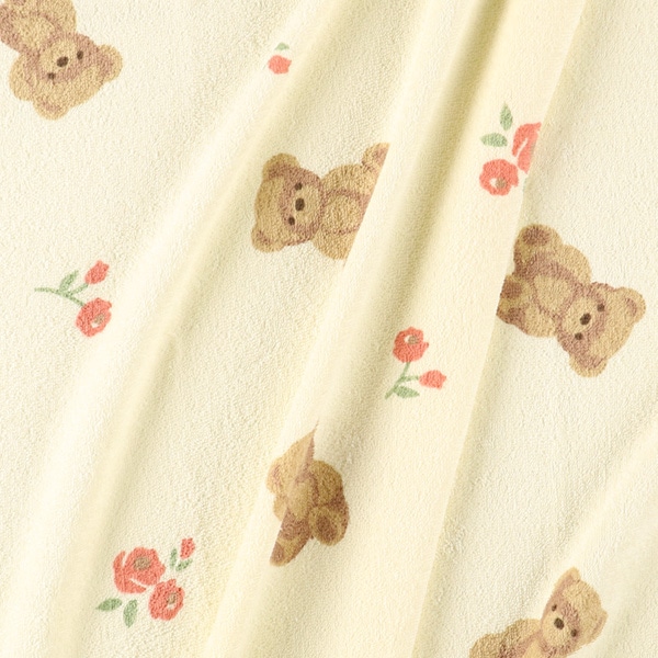 大判タオルケット（くま・花）