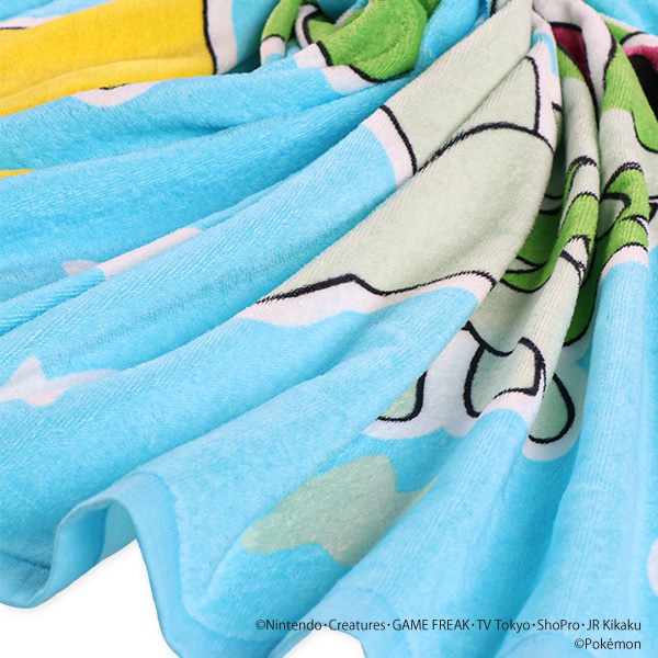 大判タオルケット（ピカチュウ&ニャオハ）