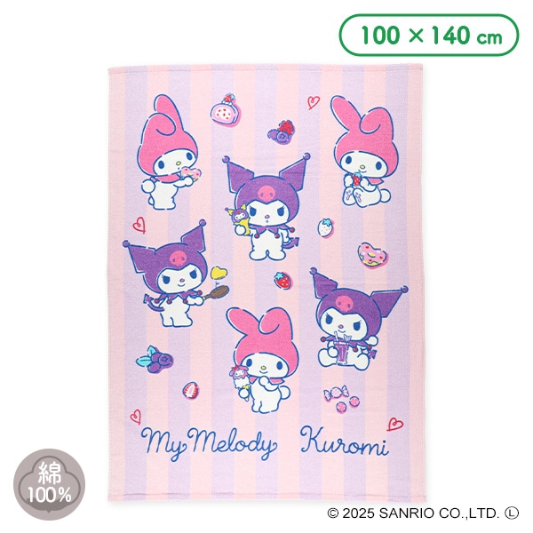 ジュニアタオルケット（マイメロディ・クロミ）