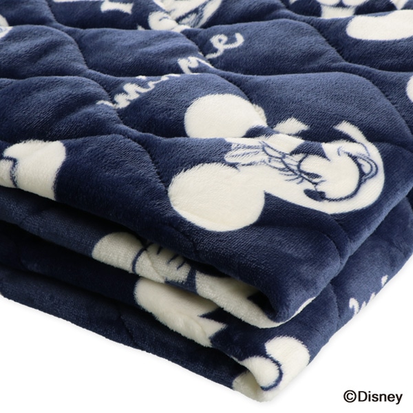 新品未使用 パシーマ Disney ミッキーシルエット 敷きパッド
