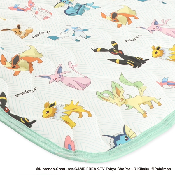 シングルサイズもっちり接触冷感敷きパッド（ポケモン）