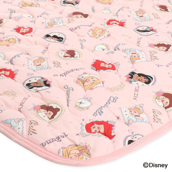 シングルサイズもっちり接触冷感敷きパッド（ディズニープリンセス）