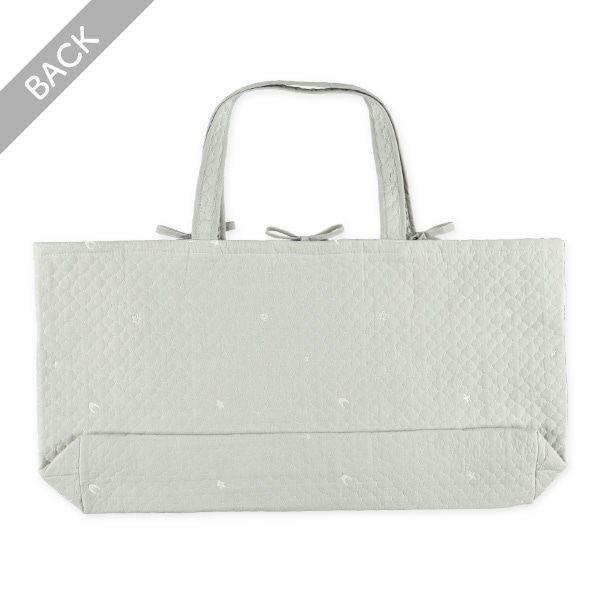 イブルお昼寝布団バッグ グレー（月&星）70×42×14cm